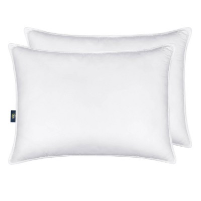 Standard/Queen 2pk Down Illusion Firm Bed Pillow - Serta