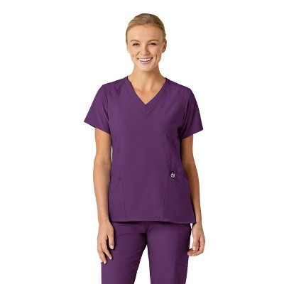 Wink W123 Women's Stylized V-Neck Scrub Top, XS.