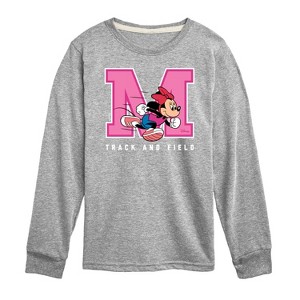 Boys' - Disney - Minnie Track And Field Long Sleeve Graphic T-Shirt - 1 of 4