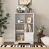 HDZNVF MDF Painted Cabinet with Glass Doors and drawer, Open Storage Space, White - 3 of 4