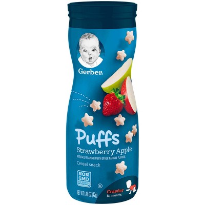 Gerber Strawberry Apple Baby Puffs - 1.48oz