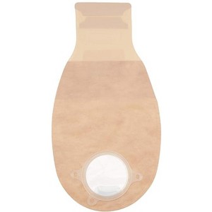 ConvaTec Natura 12" Drainable Ostomy Pouch with Tail Closure, Filter, Transparent, 2-1/4" Flange, 10ct - 1 of 4