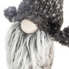 SEVOBAL Christmas Gnomes Set of 4 Holiday Table Ornaments with Plaid Knit Hats Long Beards for Festive Home Decor, Gray, 7.5"*3.1"*14.6" - 4 of 4