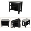 NicBex Kitchen Island Cart with 3 Open Shelves,Kitchen Island with Storage and Large Work Top,Modern Kitchen Cart,Island Table for Kitchen - 4 of 4