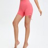 BABYYER Women's High Waisted Yoga Shorts, Stretch Sexy Gym Shorts, with Adjustable Side Ties Running Workout Pant - 4 of 4