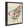 Stupell Industries Vintage Chicken with Floral Body, 25" x 25" - 3 of 4