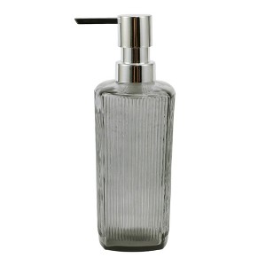 Unique Bargains Classic Vertical Lines Soap Pump Dispenser for Bathroom 350ml 1 Pc - 1 of 4