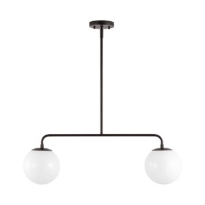 Conyer 2 Light 18" Pendant - PND4166 - Black - Safavieh - 1 of 4