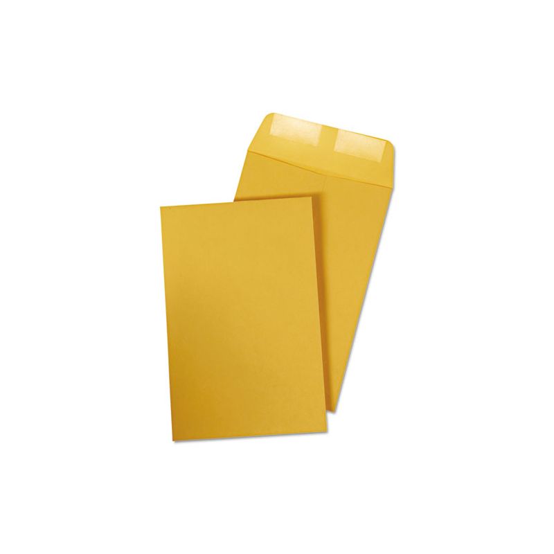 Quality Park Catalog Envelope, 28 lb Bond Weight Kraft, #1, Square Flap, Gummed Closure, 6 x 9, Brown Kraft, 100/Box, 2 of 5