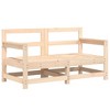 vidaXL Garden Corner Sofa Natural Pine Solid Pine wood, Plywood Medium - 2 of 4