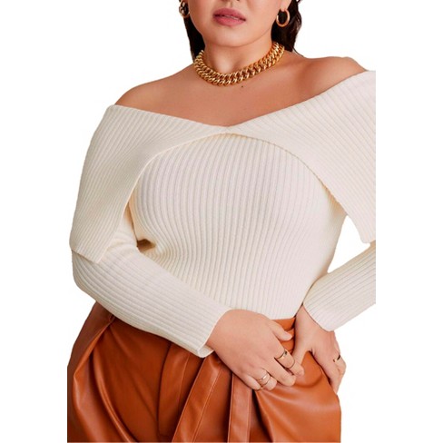 Off the shop shoulder sweater target