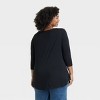 Women's Slim Fit 3/4 Sleeve Boat Neck T-Shirt - Ava & Viv™ - image 2 of 3