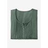 Woman Within Plus Size 7-Day Three-Quarter Sleeve Pintucked Henley Tunic - 4 of 4