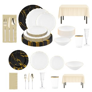 Smarty Had A Party The Classic Love Story Package Dinnerware Set - 50 Sets - 1 of 4