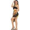 LA LEELA Women's Sarong Wrap Swimwear Bikini One Size Coal Hibiscus - 3 of 4