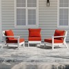 WestinTrends Avalon Outdoor Patio HDPE Loveseat Sofa with Patio Cushions - 2 of 4