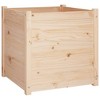 vidaXL Garden Planters 2 pcs White 39.4"x19.7"x19.7" Solid Wood Pine - 2 of 4