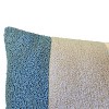 Edie@Home 15"x30" Oversized Colorblock Faux Shearling Racing Striped Lumbar Pillow: Feather-Filled, Indoor Use, Hidden Zipper - 3 of 4