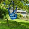 Sorbus hanging rope hammock swing with adjustable stand - 2 of 4