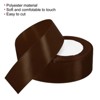 Unique Bargains Single Side Solid DIY Wrapping Decoration Roll Satin Ribbons 2 Pcs - 3 of 4