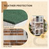 LOVMOR 74" Wooden Outdoor Cat House Weatherproof & Wheeled - 2 of 4