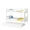 Twin Over Twin Bunk Bed with Trundle & Safety Guardrails, Convertible to 2 Bed - ModernLuxe - 4 of 4