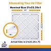 Filter King 21x23.25x1 Air Filter | 12-PACK | MERV 13 HVAC Pleated A/C Furnace Filters | MADE IN USA | Actual Size: 21 x 23.25 x .75" - 2 of 4