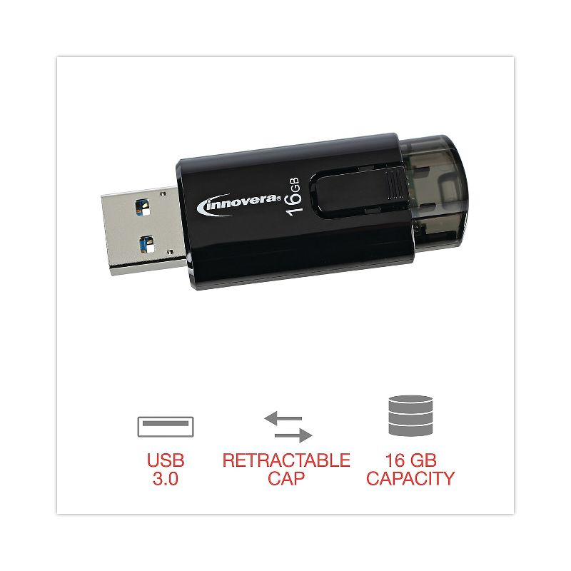 Innovera USB 3.0 Flash Drive 16 GB 82016, 5 of 8