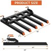 COZONY Clamp On Debris Forks for 48" Bucket, 2500 lbs Capacity, 5 Tines, Heavy Duty Pallet Fork Attachment for Tractor Loader, Skid Steer, Black - 2 of 4
