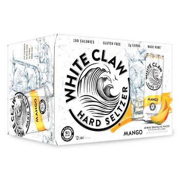 White Claw Mango Hard Seltzer - 12pk/12 fl oz Slim Cans