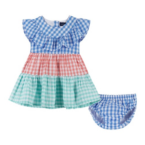 Andy & Evan Infant Gingham Woven Dress. : Target