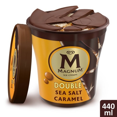 Cornwall Elektricien bord Magnum Tub Double Sea Salt Caramel Ice Cream - 14.8oz : Target