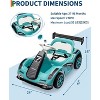 Go Kart for Kids, Electric Ride On Car with 2 Motors, Remote Control, Safety Belt & LED Lights, Toy Race Car with Speed Adjustment - 3 of 4