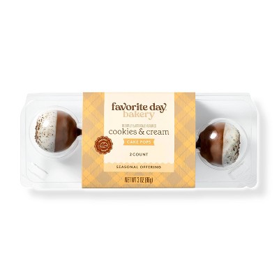 Cookies & Cream Cake Pops - 3oz/2ct - Favorite Day™