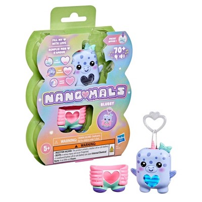 Hasbro Nano-Mals Pamanda - Jouet électronique Interactif Pour Enfants - Panda Roux Avec Cœur Lumineux - 8