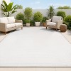 JONATHAN Y Freya High-Low Modern Scandinavian Arch Stripe Monotone Indoor/Outdoor Area Rug - 4 of 4