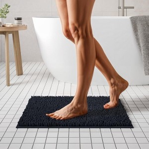 Mayshine Luxury Plush Shaggy Chenille Bathroom Mat, Non-Slip Bathmat, Super Absorbent Bathroom Rug - 1 of 4