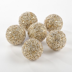 Saro Lifestyle Beaded Decorative Spheres (Set of 6) - 1 of 3