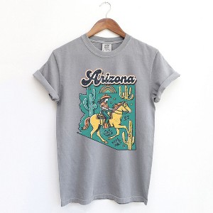 Simply Sage Market Women's Arizona State Cowgirl Short Sleeve Garment Dyed Tee - 1 of 2