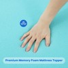 3 in. Gel Memory Foam Mattress Topper- Breathable & Supportive - 3 of 4