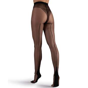 Assets By Spanx Women's High-waist Shaping Pantyhose - Black 1 : Target