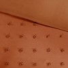 Elegant Solid Cotton Jacquard Duvet Set, All Season Home Textile fits Lux Bedroom Decor - 4 of 4