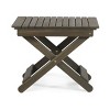 Folding Acacia Wood Outdoor Side Table, Small Portable Camping Table for Patio, Balcony or Travel – Cuddlewood - 3 of 4