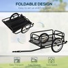 Aghana Digitals Heavy-Duty Steel Bike Trailer with 16" Pneumatic Tires, Universal Hitch, Foldable - 4 of 4