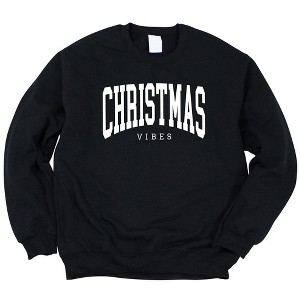 Simply Sage Market Women's Graphic Sweatshirt Christmas Vibes Varsity - 1 of 2