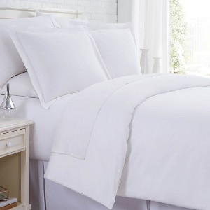Southshore Fine Living 300-Thread-Count Luxurious 100% Cotton Sateen Weave Duvet Cover Set with shams - 1 of 4