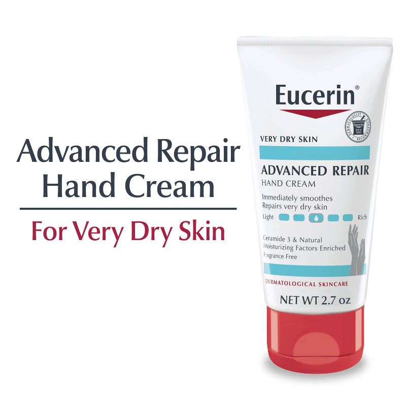 Eucerin Advanced Repair Hand Cream Unscented - 2.7oz/1ct, 3 of 18