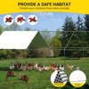 Chicken Coop, Large Metal Chicken Run - Walk in Poultry Cage with Waterproof Anti-UV Cover, Spire Roof for Outdoor Farm Use - 3 of 4