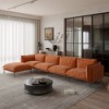 WJShome 147" Modern L-Shaped Couch for Living Room,Velvet Modular Sectional Sofa with Chaise - 2 of 4