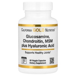 California Gold Nutrition Glucosamine, Chondroitin, MSM plus Hyaluronic Acid, 60 Veggie Capsules - 1 of 3